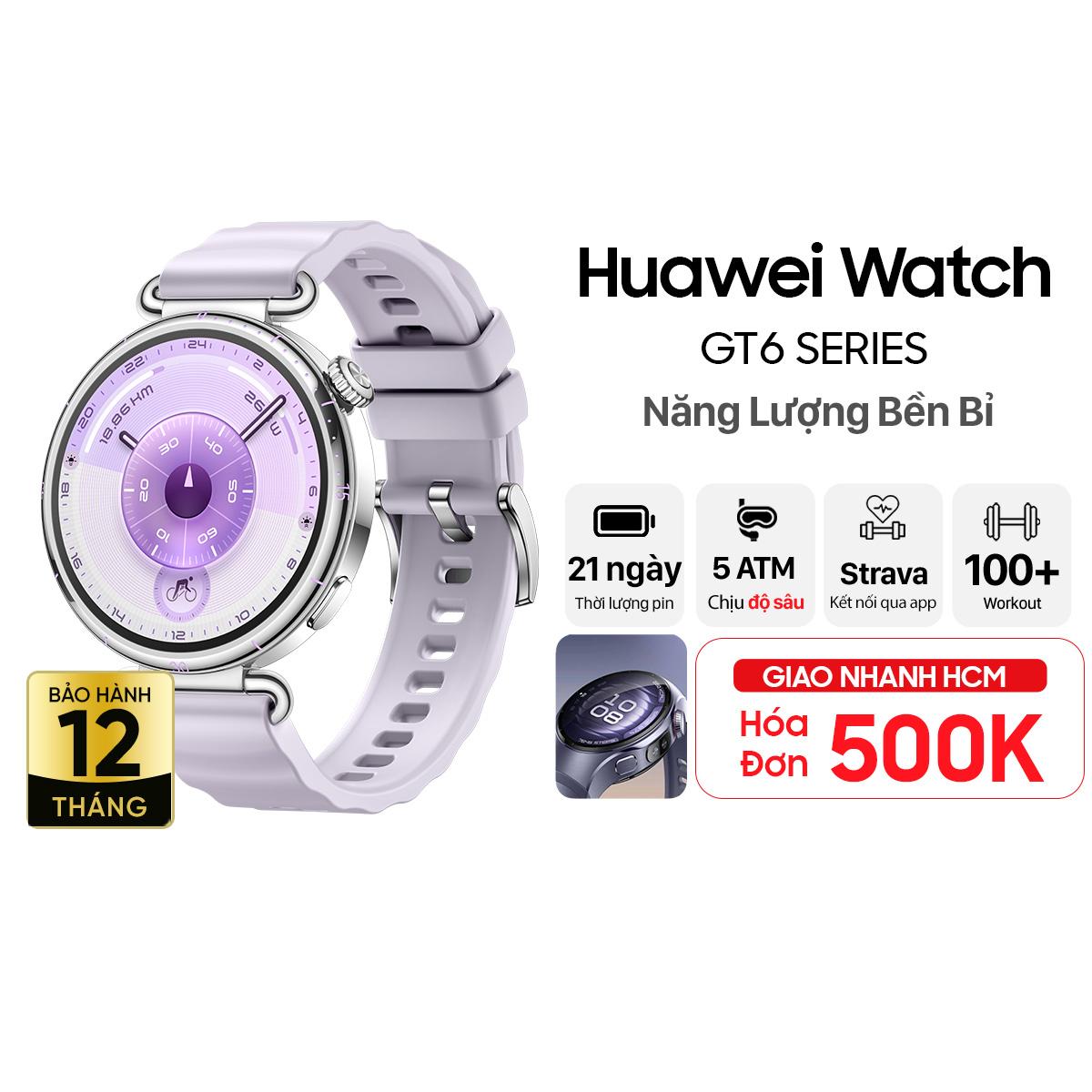 Đồng hồ thông minh Huawei Watch GT6 41mm - Dây Silicone