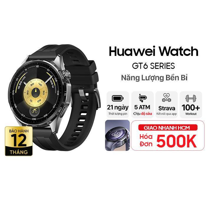 Đồng hồ thông minh Huawei Watch GT6 46mm - Dây Silicone