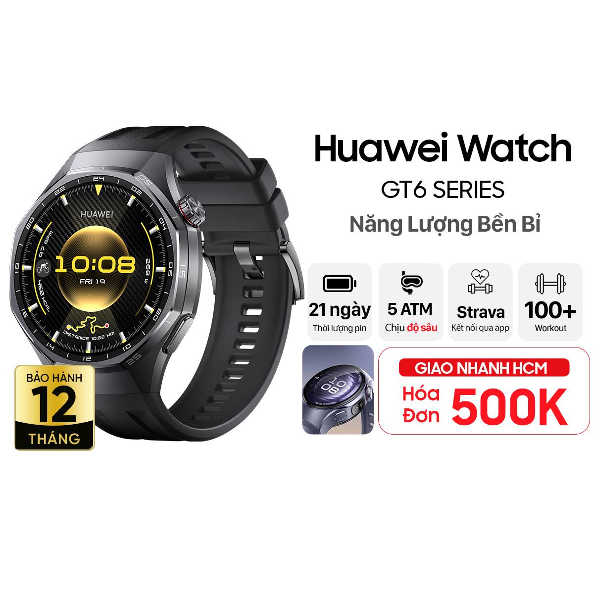 Đồng hồ thông minh Huawei Watch GT6 Pro 46mm - Dây Cao Su
