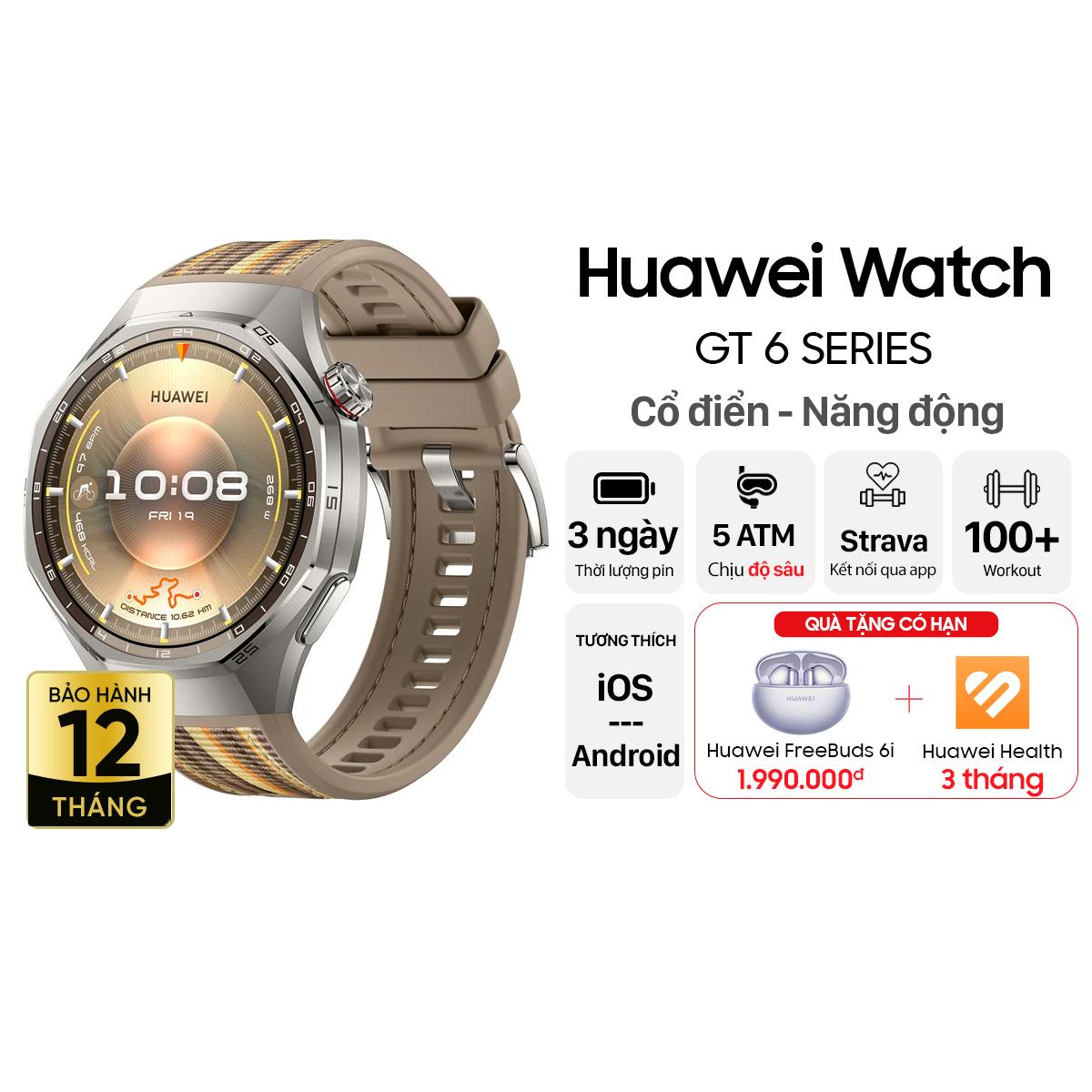 Đồng hồ thông minh Huawei Watch GT6 Pro 46mm - Dây Vải