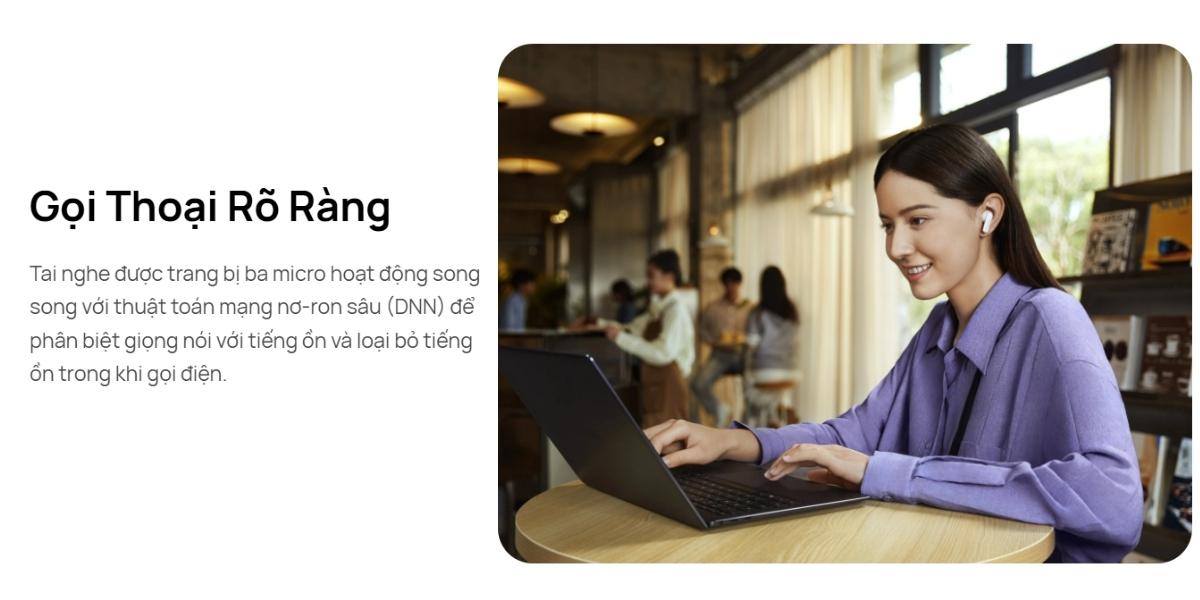 Tai nghe Bluetooth True Wireless Huawei FreeBuds 6i Chính Hãng