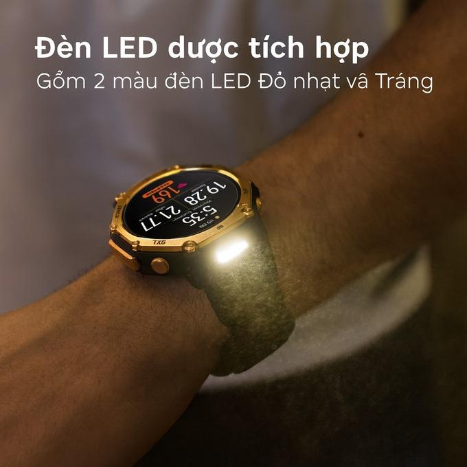 Đ&egrave;n pin hai m&agrave;u v&agrave; chế độ SOS an to&agrave;n
