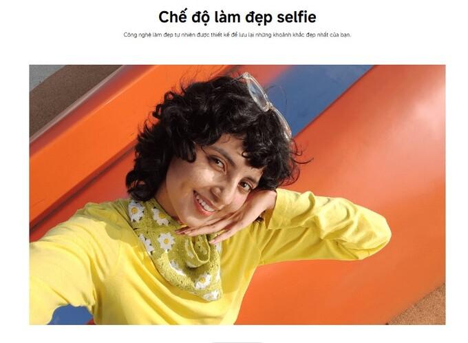 Chế độ l&agrave;m đẹp selfie AI