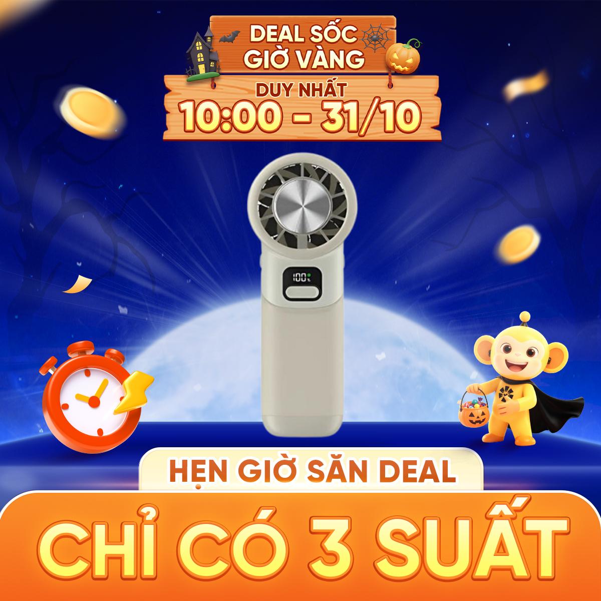 Quạt Mini Cầm Tay AOSIMAX Foldable Ice Cooling F802 3600mAh Chính Hãng 