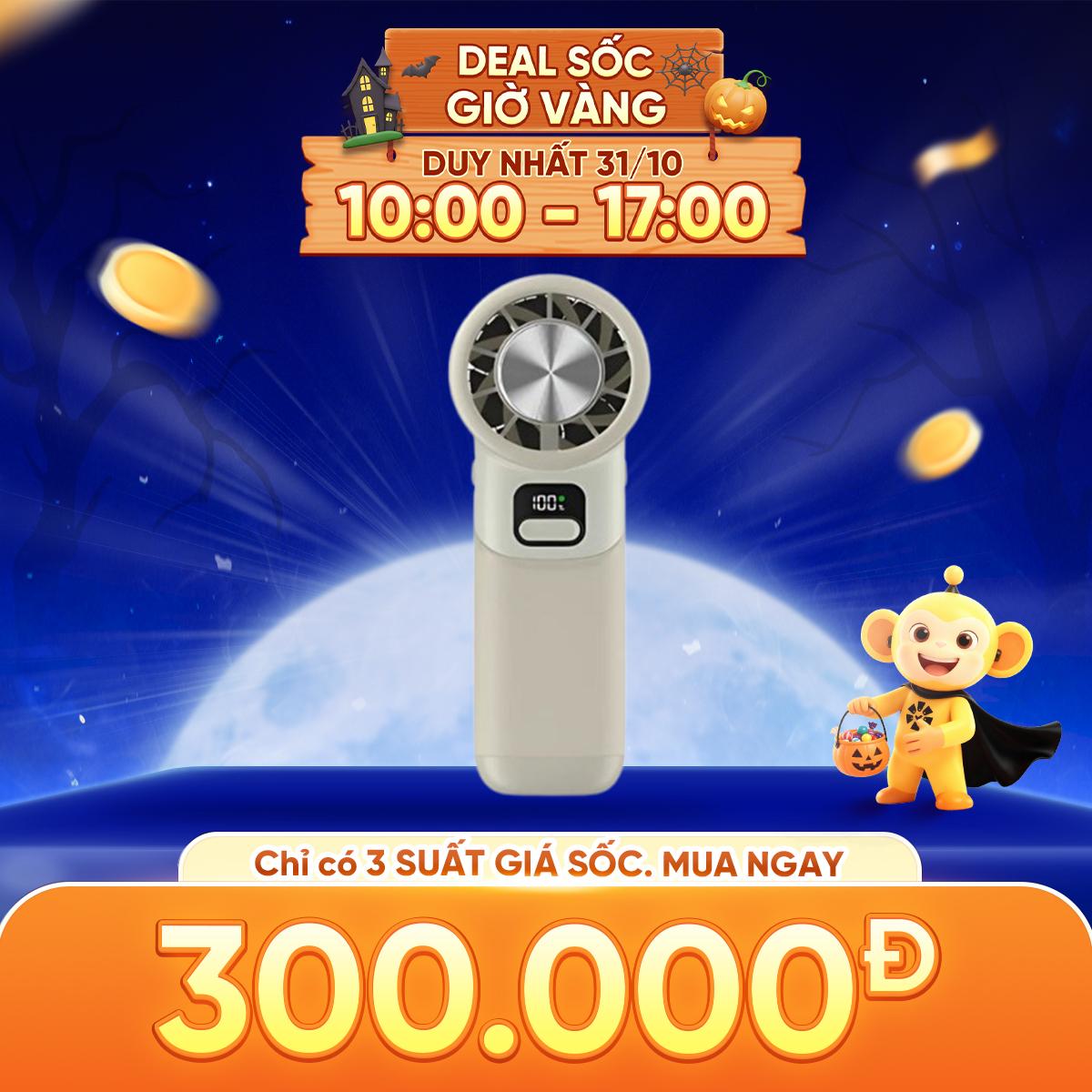 Quạt Mini Cầm Tay AOSIMAX Foldable Ice Cooling F802 3600mAh Chính Hãng 