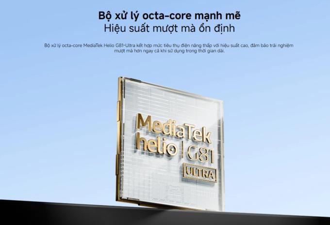 Vi xử l&yacute; MediaTek Helio G81-Ultra