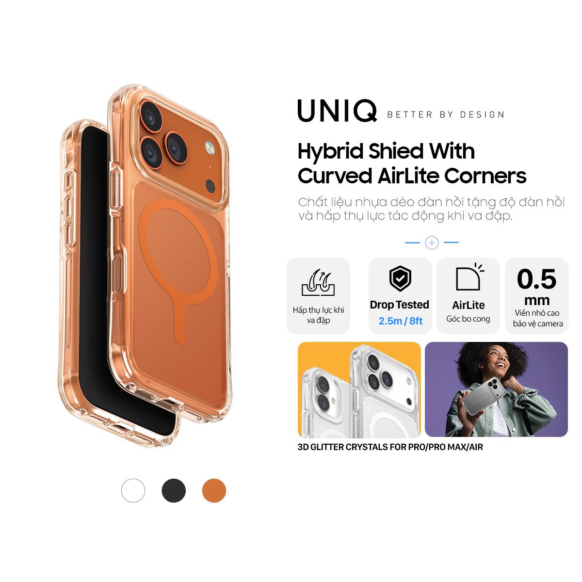 Ốp Lưng UNIQ Hybrid Magclick Charging Lifepro Xtreme Cho iPhone 17 Pro