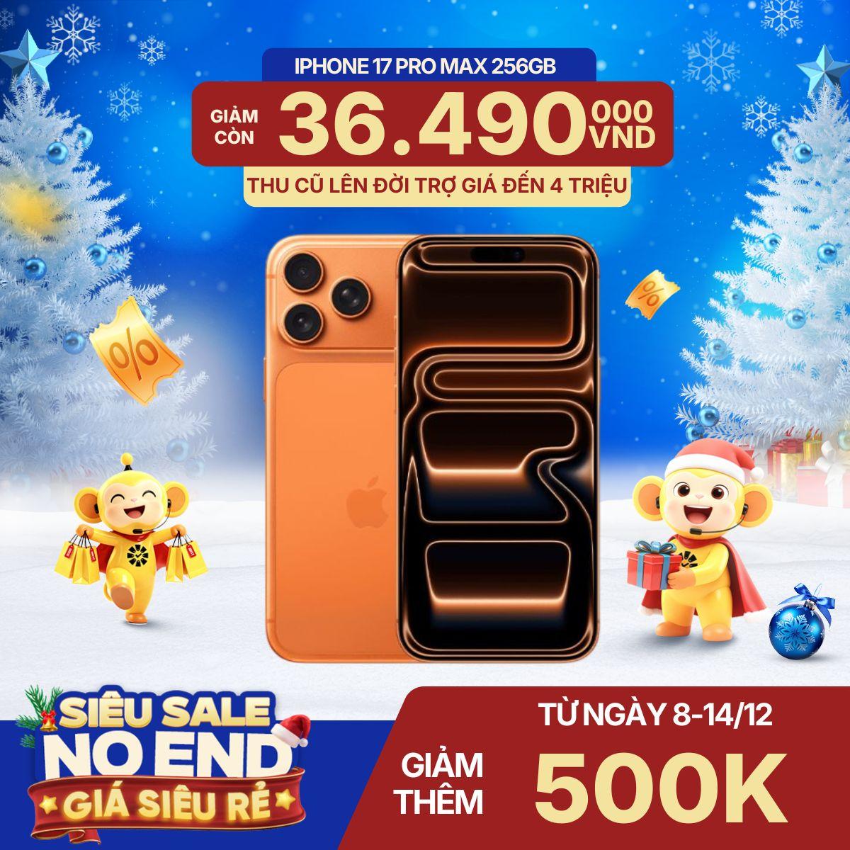 iPhone 17 Pro Max 256GB | Chính Hãng Apple Việt Nam