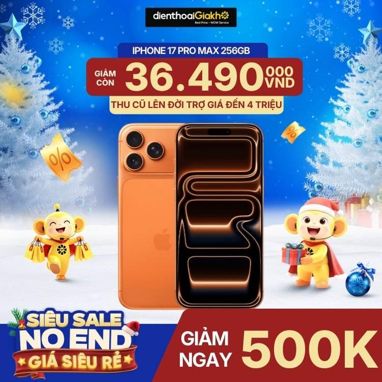 iPhone 17 Pro Max 256GB | Chính Hãng Apple Việt Nam