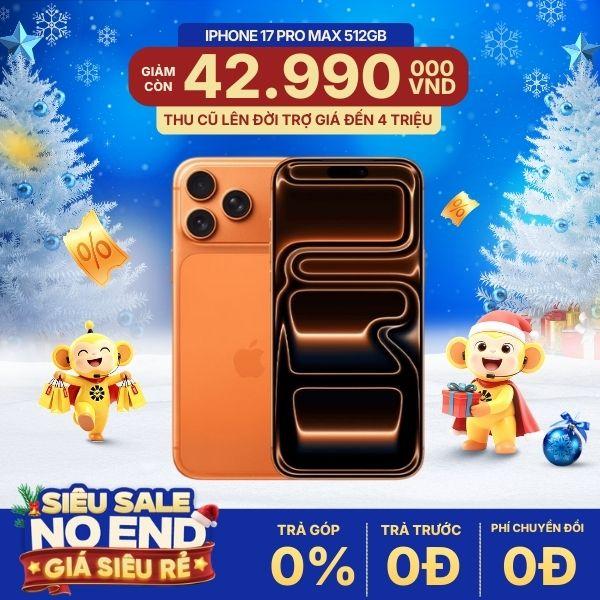 iPhone 17 Pro Max 512GB | Chính Hãng Apple Việt Nam