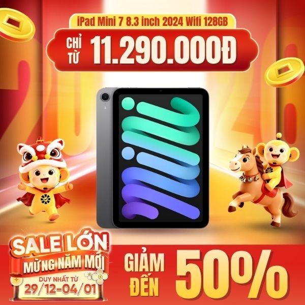 iPad Mini 7 8.3 inch 2024 Wifi 128GB | Chính Hãng Apple Việt Nam