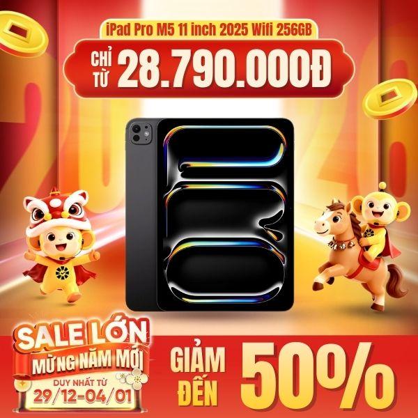 iPad Pro M5 11 inch 2025 Wifi 256GB | Chính Hãng Apple Việt Nam