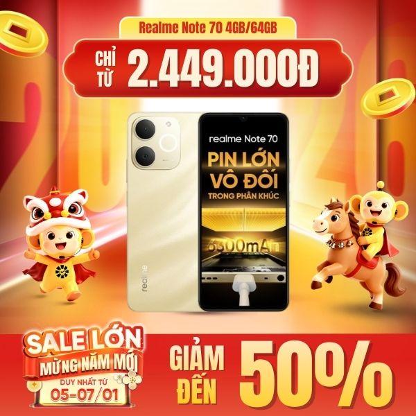 Realme Note 70 4GB/64GB Chính Hãng 