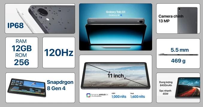 Samsung Galaxy Tab S11 5G 12GB/256GB Chính Hãng