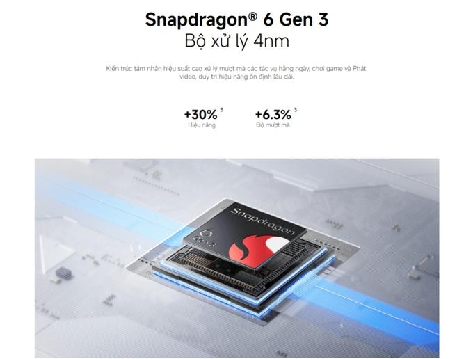 Hiệu năng Snapdragon&reg; 6 Gen 3