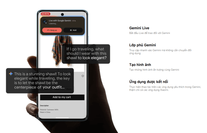 Trải nghiệm AI với Gemini th&ocirc;ng minh
