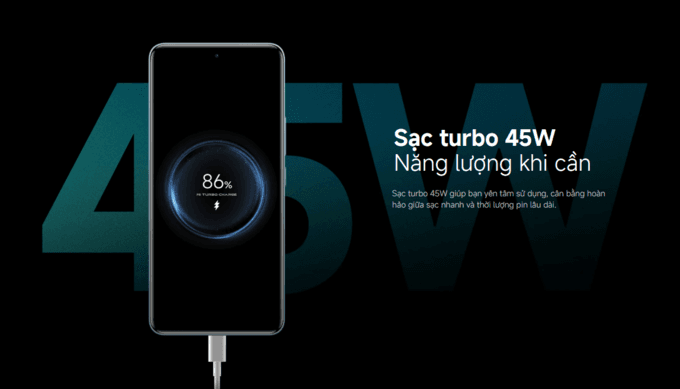 Sạc turbo 45W