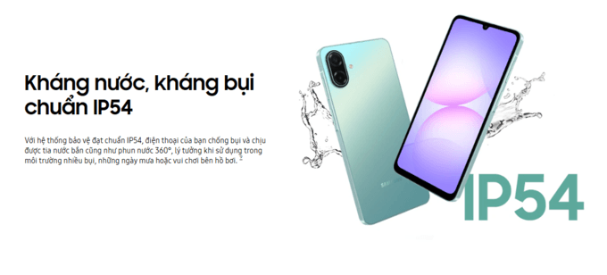 Với chuẩn IP54