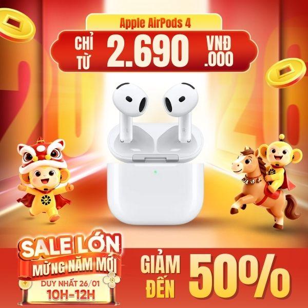 Tai nghe Apple AirPods 4 - Chính Hãng VN