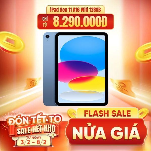 iPad Gen 11 A16 Wifi 128GB | Chính Hãng Apple Việt Nam