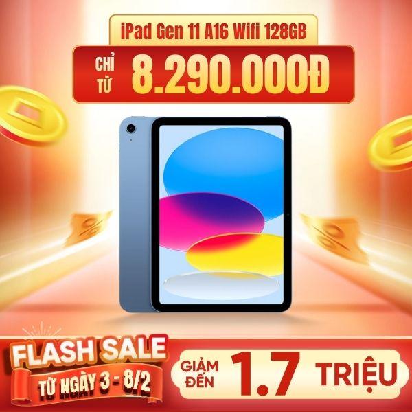 iPad Gen 11 A16 Wifi 128GB | Chính Hãng Apple Việt Nam