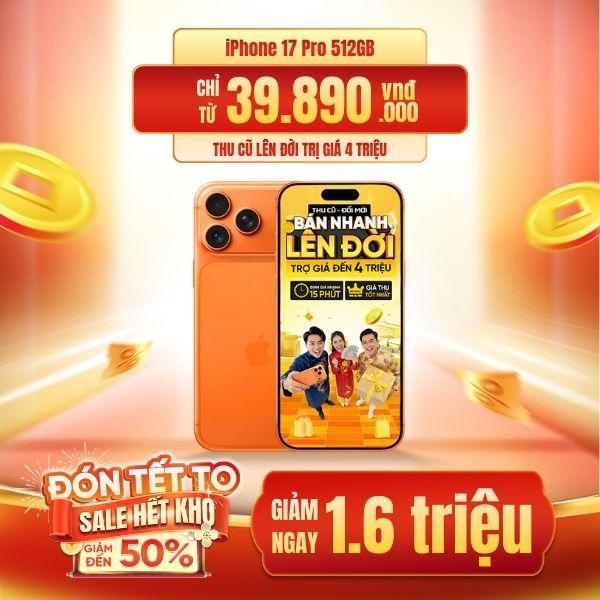 iPhone 17 Pro 512GB | Chính Hãng Apple Việt Nam