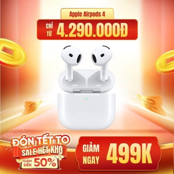 Tai nghe Apple AirPods 4 (Chống ồn chủ động) - Chính Hãng VN