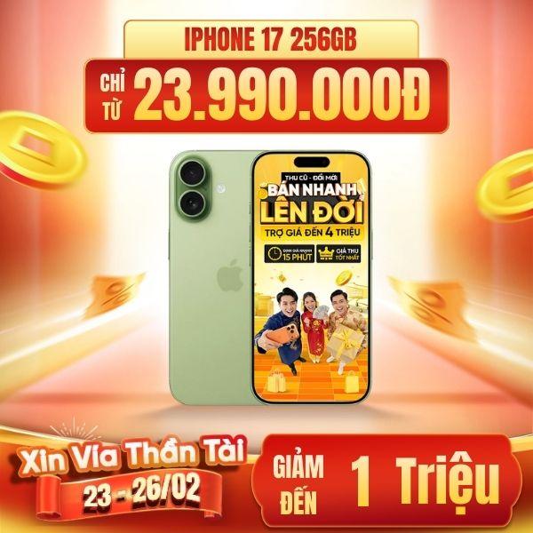 iPhone 17 256GB | Chính Hãng Apple Việt Nam