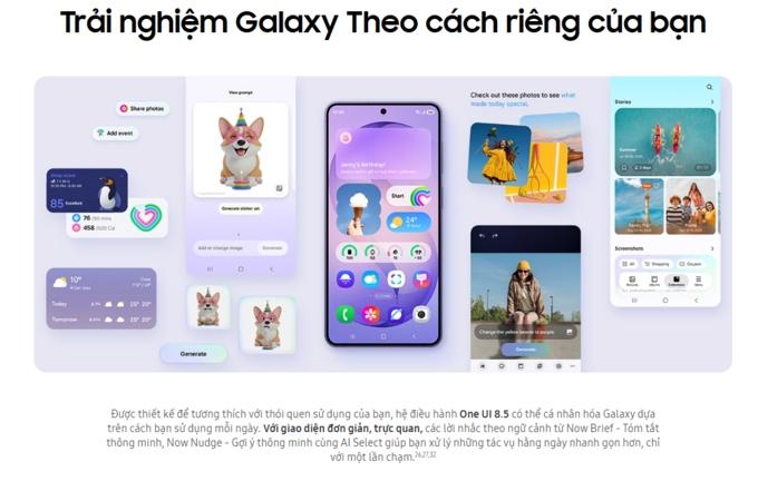 Hệ điều h&agrave;nh One UI 8.5