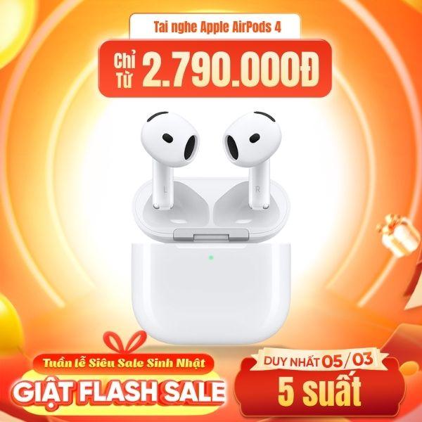 Tai nghe Apple AirPods 4 - Chính Hãng VN