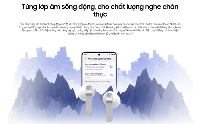 c&aacute;c chế độ &acirc;m thanh tr&ecirc;n Galaxy Buds4