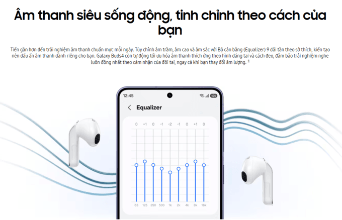 chất &acirc;m của Galaxy Buds4