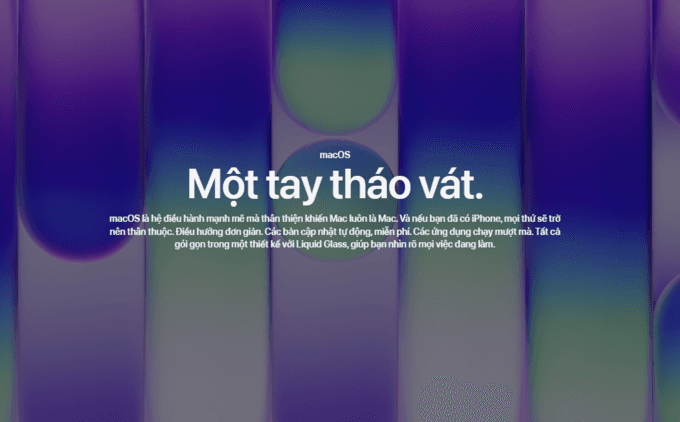 macOS trực quan v&agrave; dễ sử dụng