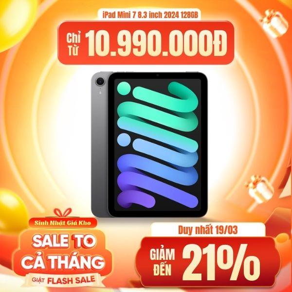 iPad Mini 7 8.3 inch 2024 Wifi 128GB | Chính Hãng Apple Việt Nam