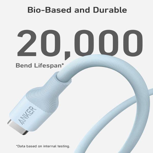 Cáp ANKER C To C Bio 140W 0.9m (A80F1) Likenew Fullbox