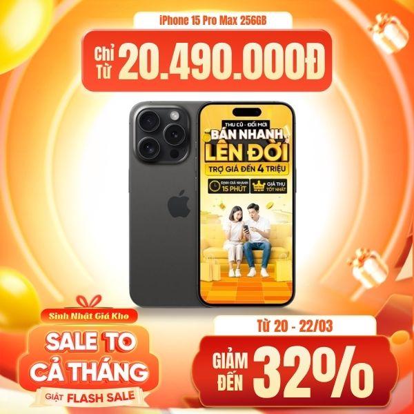 iPhone 15 Pro Max 256GB Máy Đẹp
