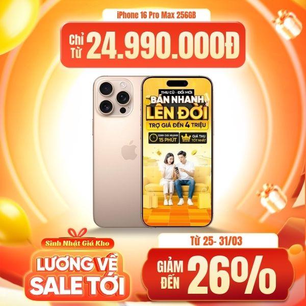 iPhone 16 Pro Max 256GB Máy Đẹp