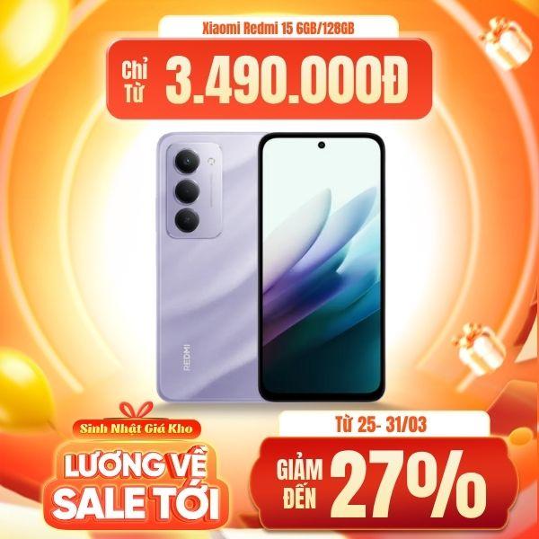 Xiaomi Redmi 15 6GB/128GB Chính Hãng 