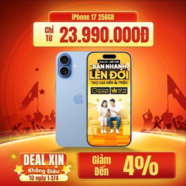 iPhone 17 256GB | Chính Hãng Apple Việt Nam