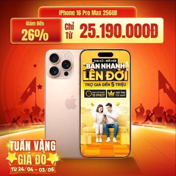 iPhone 16 Pro Max 256GB Máy Đẹp