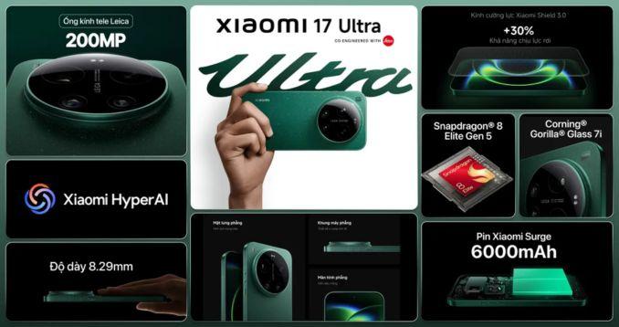 Xiaomi 17 Ultra 5G 16GB/512GB Chính Hãng