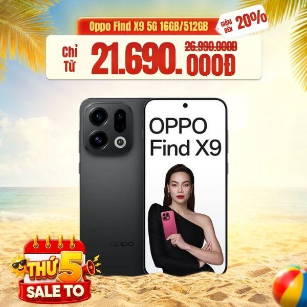 Oppo Find X9 5G 16GB/512GB  Chính Hãng