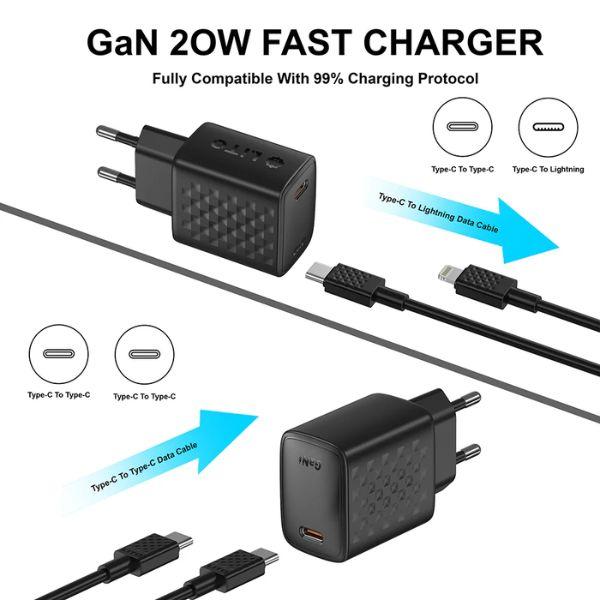 Bộ Sạc Kèm Cáp LITO LC13T 20W Type C Chính Hãng