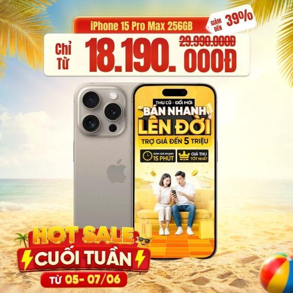 iPhone 15 Pro Max 256GB Cũ 99%
