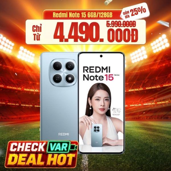 Xiaomi Redmi Note 15 6GB/128GB Chính Hãng