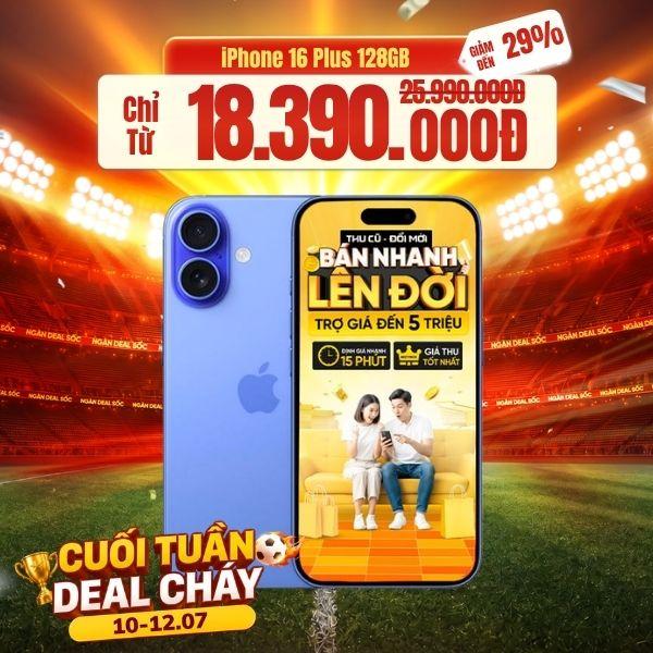 iPhone 16 Plus 128GB Máy Đẹp