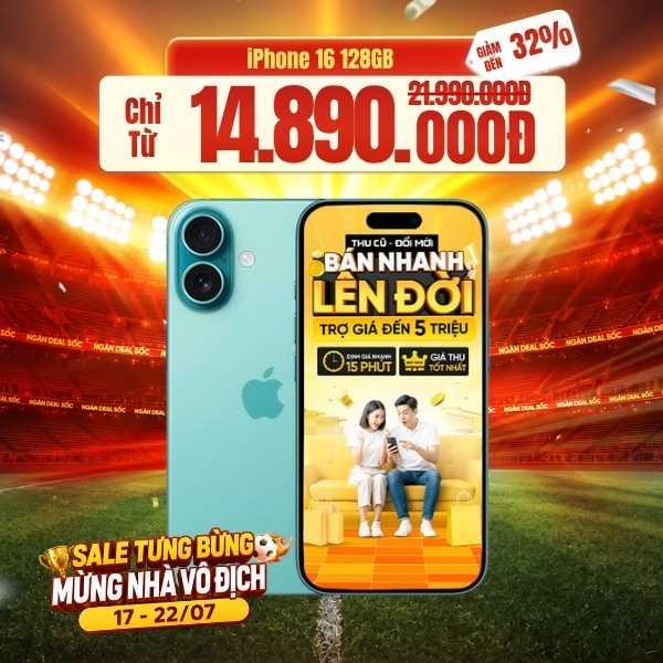 iPhone 16 128GB Cũ 99%