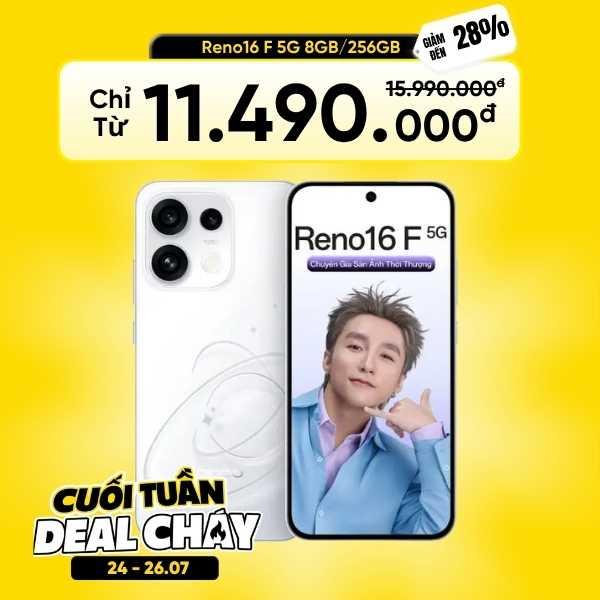 Oppo Reno16 F 5G 8GB/256GB Chính Hãng