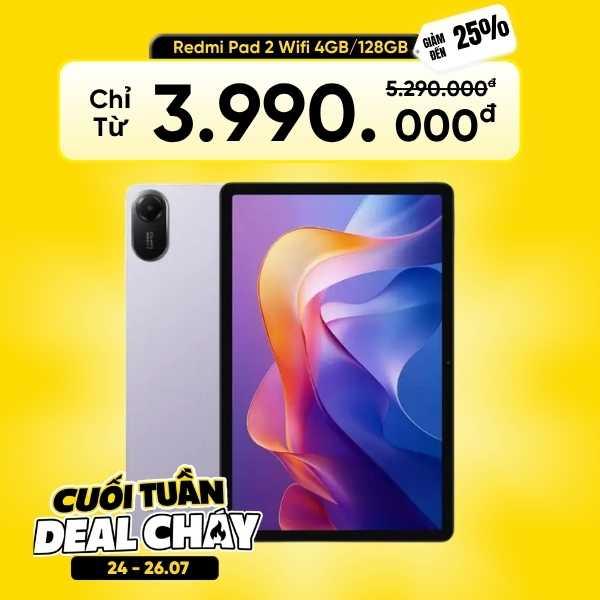 Xiaomi Redmi Pad 2 Wifi 4GB/128GB Chính Hãng 