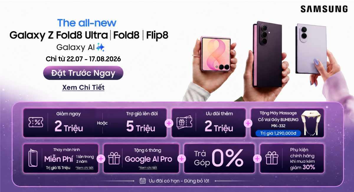 Samsung Galaxy Z Fold8 5G 12GB/256GB Chính Hãng- BHĐT